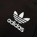 Спортивний костюм чоловічий весна осінь Adidas Адідас трикотаж чорний. Живе фото. Чоловічий костюм модний, фото 3