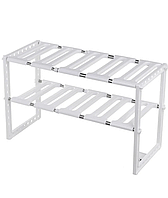 Регульована кухонна полиця для зберігання кухонного приладдя 38-70 см