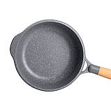 Сотейник із антипригарним покриттям, 2,7 л. Ø 24 см. сірий MGC, фото 2