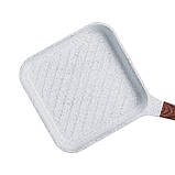 Сковорідка-гриль алюмінієва з антипригарним покриттям, білий MGC, фото 2