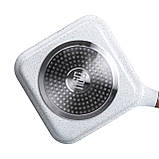 Сковорідка-гриль алюмінієва з антипригарним покриттям, білий MGC, фото 3