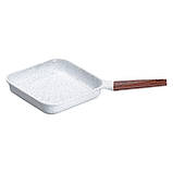 Сковорідка-гриль алюмінієва з антипригарним покриттям, білий MGC, фото 4