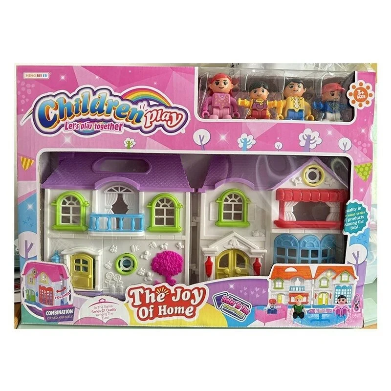 Ляльковий будиночок "Beautiful Homes" (фігурки, стіл та стільці, розмір будинку 17х19.5 см, у коробці) 8166-4 A