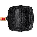 Сковорідка-гриль 28 см з антипригарним покриттям та знімною ручкою, чорний MGC, фото 2