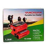 Туристичний газовий обігрівач 1300 Вт портативний 30×28 см, фото 7