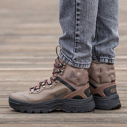 Зимові Чоловічі Кросівки Nike ACG Zoom Gaiadome Gore-Tex Brown / Найк АСГ Зум Гаядом Гор Текс Коричневі, фото 1
