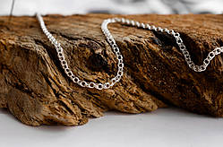 Срібний ланцюжок Meridian 925 проби Круглий бісмарк 25001/13450