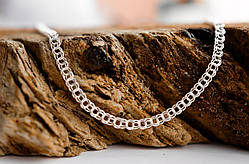 Срібний ланцюжок Meridian 925 проби Плоський бісмарк 25003/13450