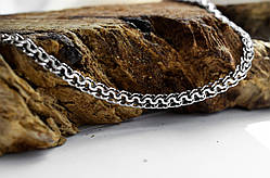 Срібний ланцюжок Meridian 925 проби плетіння "Блискавка" з чорнінням  25113/12450