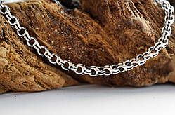 Срібний ланцюжок Meridian 925 проби Зворотний круглий бісмарк з чорнінням  25123/12450