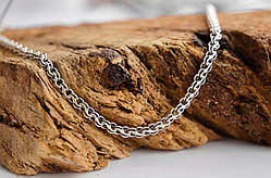 Срібний ланцюжок Meridian 925 проби бісмарк "Струмочок" з чорнінням  25105/1450