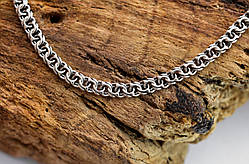 Чоловічий срібний браслет Meridian 925 проби бісмарк класичний з чорнінням 19 розмір 24102/119