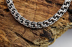 Чоловічий срібний браслет Meridian 925 проби Плоський бісмарк з чорнінням 19 розмір 2410319