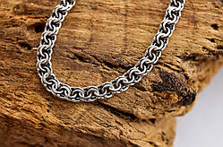 Чоловічий срібний браслет Meridian 925 проби Плоський бісмарк з чорнінням  24103/1219