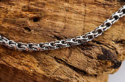 Чоловічий срібний браслет Meridian 925 проби Зворотний круглий бісмарк з чорнінням  2412319