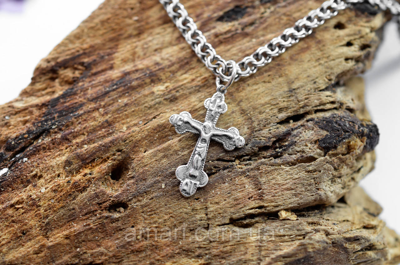 Срібний хрест Meridian 925 проби Кр14ч, фото 1