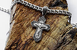 Срібний хрест Meridian 925 проби Кр140чр