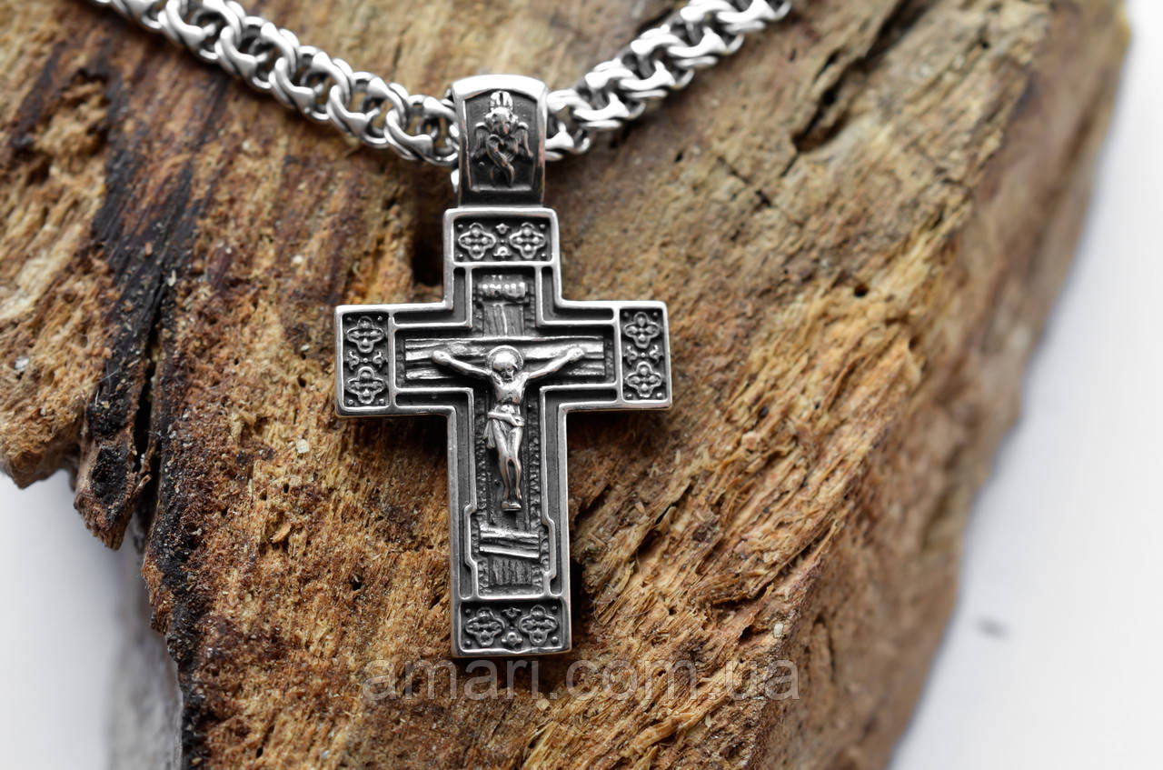 Срібний хрест Meridian 925 проби Кр141ч, фото 1