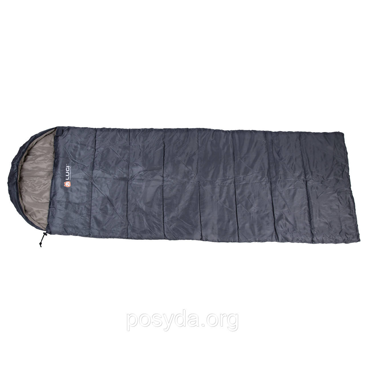 Спальний мішок водонепроникний з капюшоном, сірий, фото 1