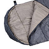 Спальний мішок водонепроникний з капюшоном, сірий, фото 3