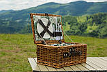 Кошик для пікніка на 2 персони 38 x 26 x 18 см, фото 2