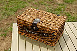 Кошик для пікніка на 2 персони 38 x 26 x 18 см, фото 8