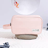 Косметичка органайзер для засобів гігієни, Дорожня косметичка для подорожей 25,5 х14.5 х10 см (Рожевий)