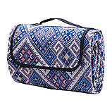 Килимок для пікніка жакардовий, синій, фото 2