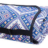 Килимок для пікніка жакардовий, синій, фото 4