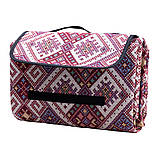 Килимок для пікніка жакардовий, червоний, фото 2