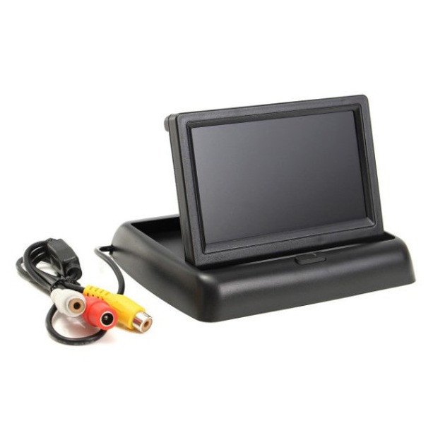 Екран для камери заднього виду 4,3" CarPlay в автомобіль розкладний, фото 1