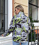 Куртка жіноча сіра утеплена на весну, фото 2