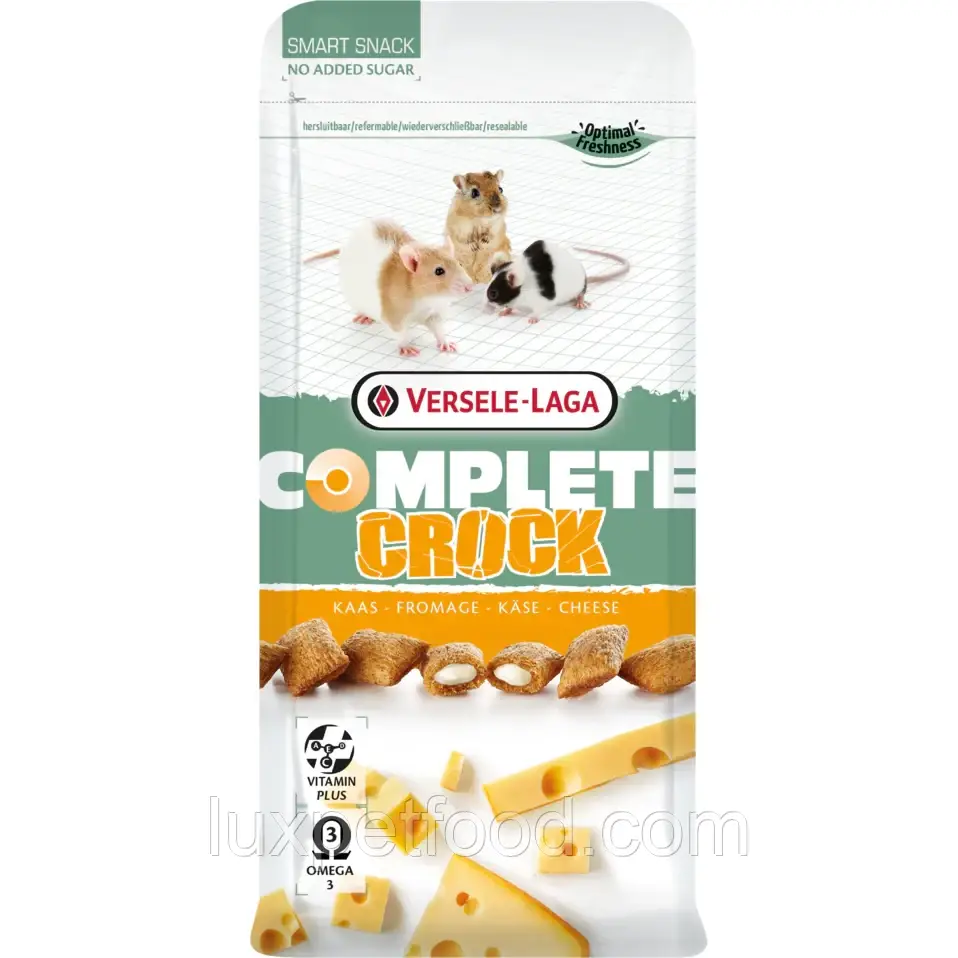 Ласощі для кроликів і гризунів Versele-Laga Complete Crock Cheese з сиром 50г ласощі для гризунів ВЕРСЕЛЕ-ЛАГА КРОК КОМПЛІТ СИР