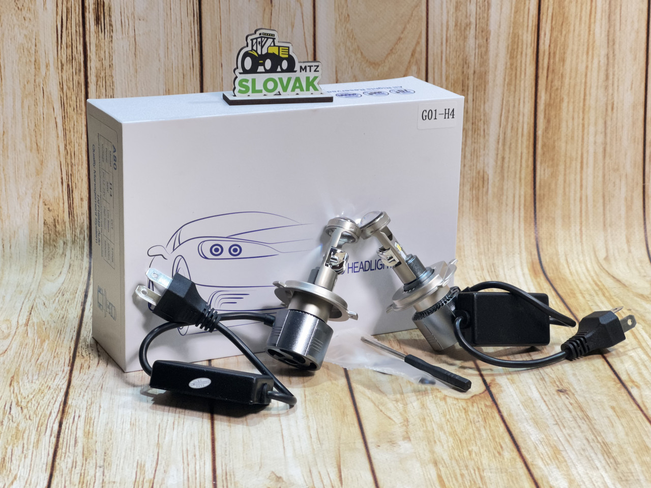 Лампи LED міні-лінзи Н4" Лінзована лампочка Н4 (55Вт, 16000Лм, 5700К, 12v, Цоколь H4), фото 1