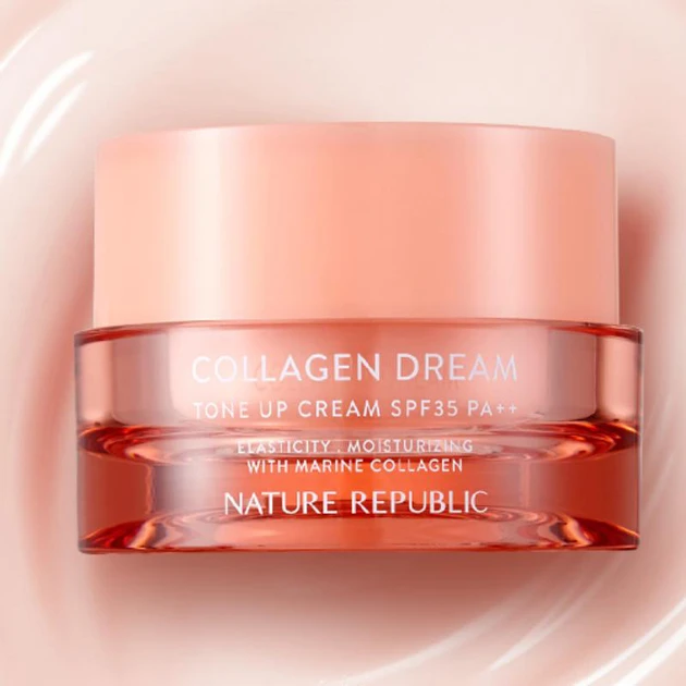 Антивіковий крем із колагеном Nature republic Collagen Dream All In One Radiance Tone Up Cream SPF 35+ PA++
