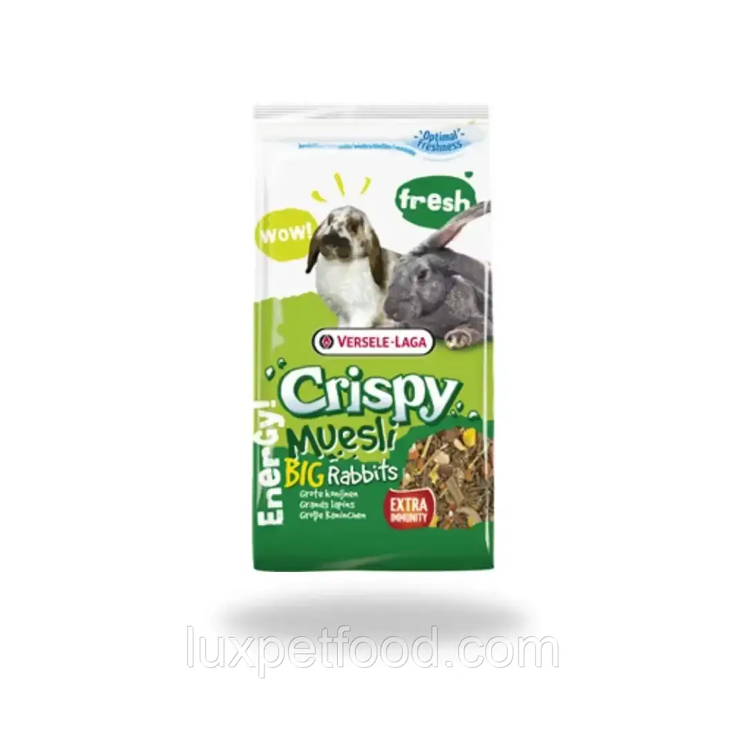 Versele-Laga Crispy Muesli Big Rabbits Cuni 2.75кг Верселе-Лага криспі мюслі корм великих та вуличних кроликів Versele laga cuni