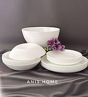 Сервіз столовий LUMINARC Pampille White, 19 предметів