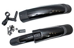 Крила FSK-BH-414, 24''-26''' комплект, пластик універс. чорн. MUD-368