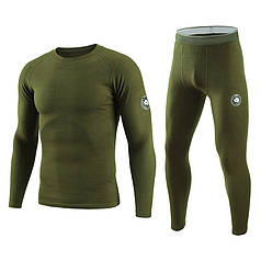 Термобілизна чоловіча Lesko A157 L Green зимова еластична фліс