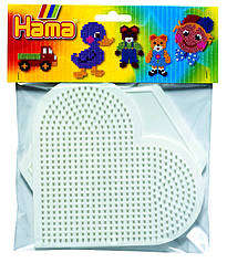 Набір полів для термомозаїки Hama Велике серце та великий шестикутник (4454)