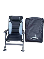 Крісло коропове стілець розкладний сірий