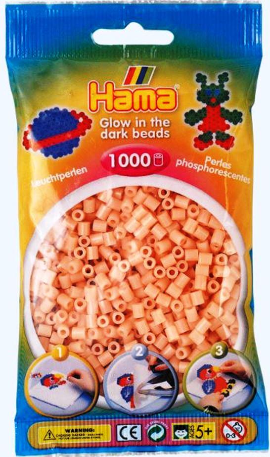 Намистини що світяться Термомозаїка червоні 1000шт 5мм Hama 207-56