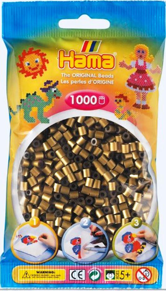 Намистини для термомозаїки під бронзу 1000 шт 5мм Hama 207-63