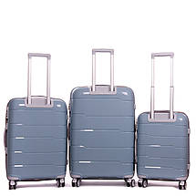 PODIUM Дорожня Валіза 31 ABS-пластик FASHION PP-1 810 grey-blue, фото 4