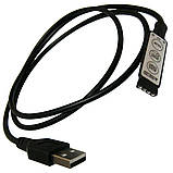 Контроллер RGB 5V 6A 3 кнопки USB, фото 2