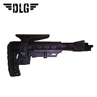 Складаний телескопічний приклад з щекою АК-DLG-SР Tactical для АК-47/АКМ/АК-74 замість штатного приклада "весло"