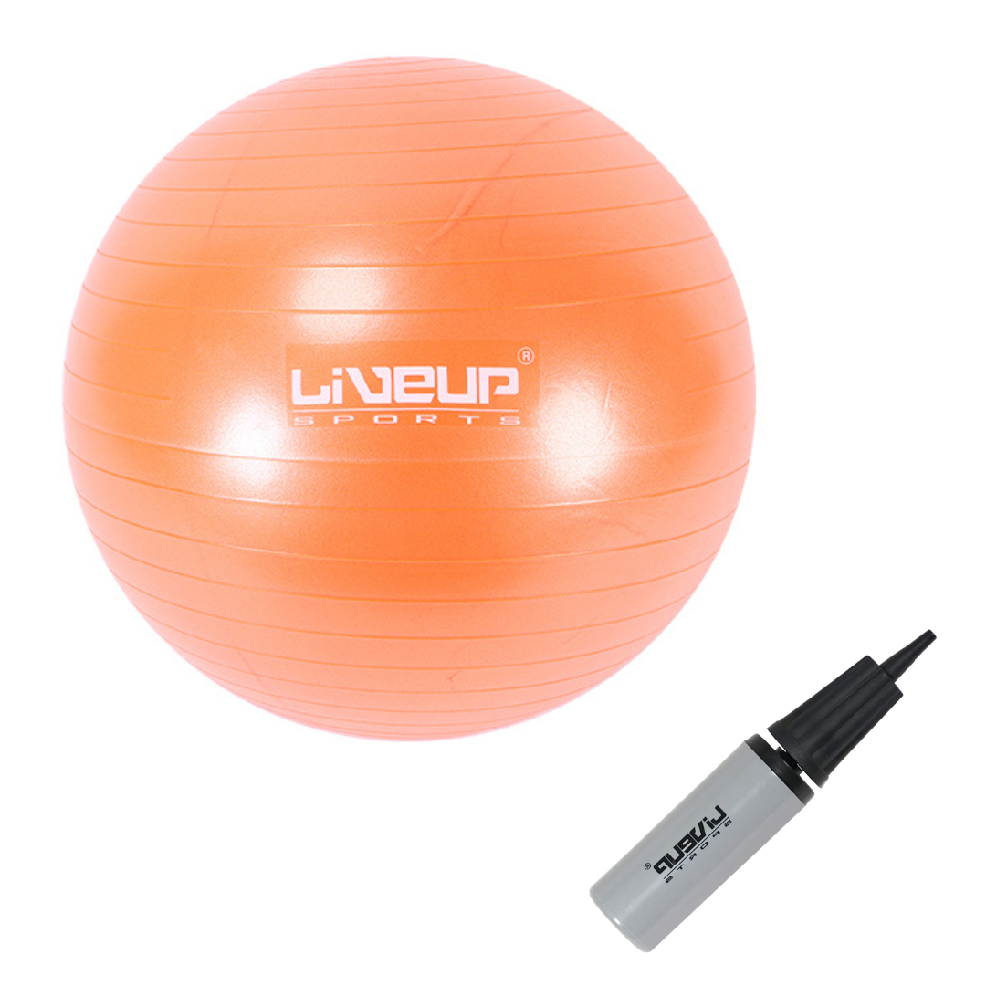 Фітбол (насос в комплекті) LiveUp ANTI-BURST BALL, фото 1