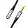 Аудiокабель HOCO UPA20 3.5 audio extension cable male to female (L=1M) Metal Gray, фото 6
