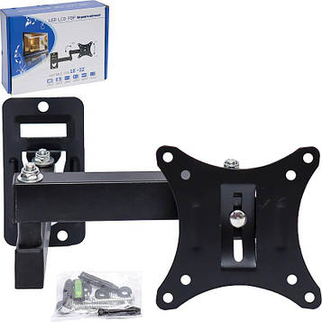 Кронштейн для телевізора поворотний кріплення для тв діагональ 10"-32" вага до 10 кг