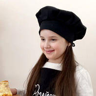 Ковпак кухарський дитячий, чорний
